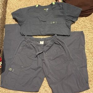 Gray Women's Scrub Set